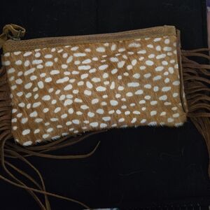 American Darling Fringe Leather Clutch